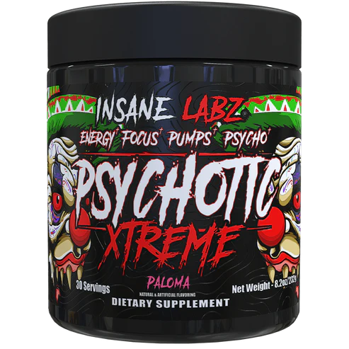 Insane Labz Psychotic Xtreme Pre Entreno 30 Servicios Paloma