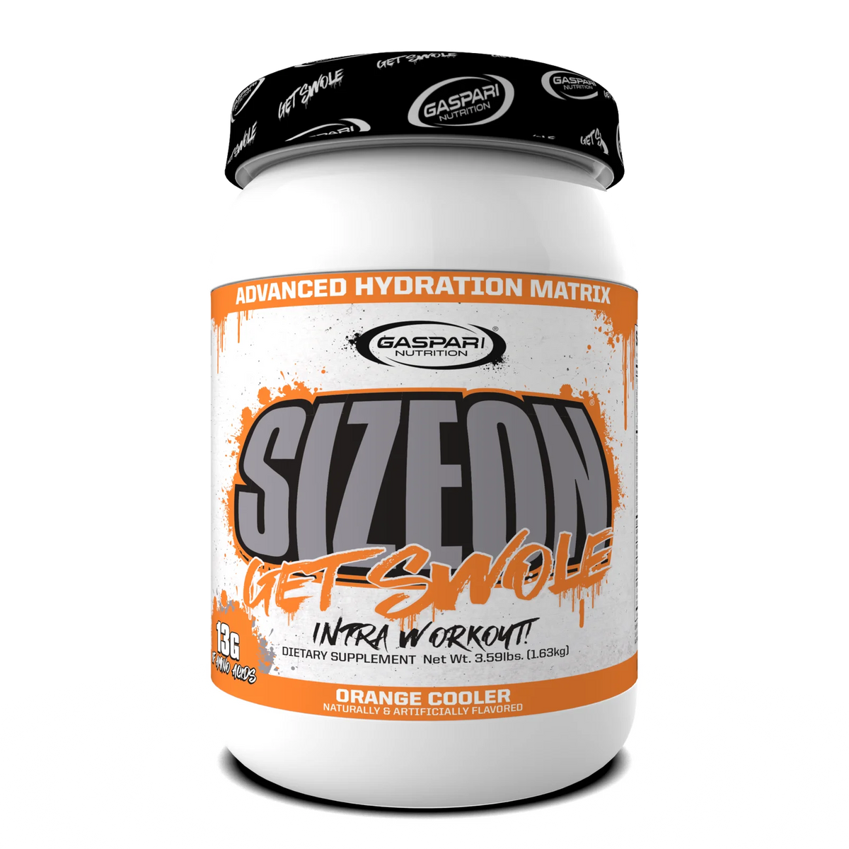 Gaspari Nutrition Creatina Sizeon 3.59 Lbs 24 Servicios naranja