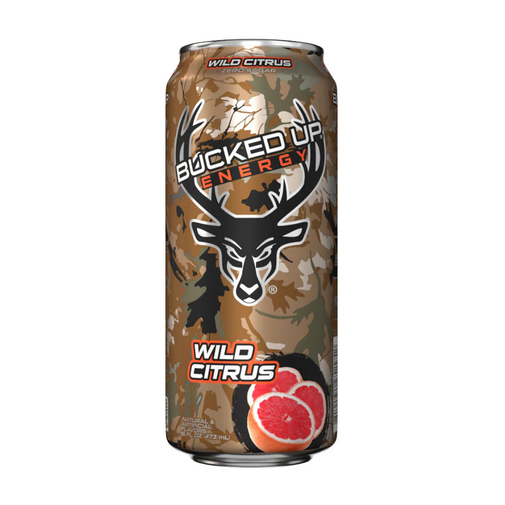 Bucked Up Energy Drink 12 Pack Sabor Wild Citrus