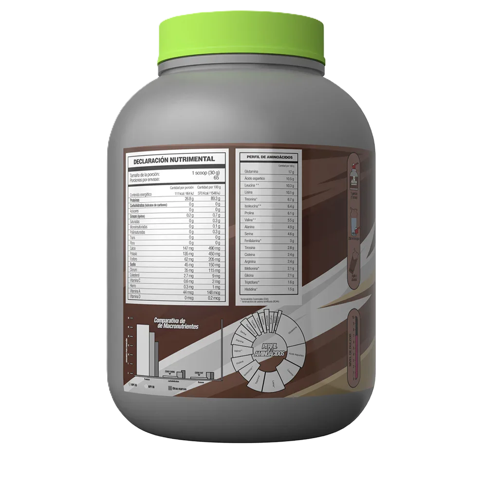 Fsb Isolate Protein 1.95kg 65 Servicios informacion nutricional