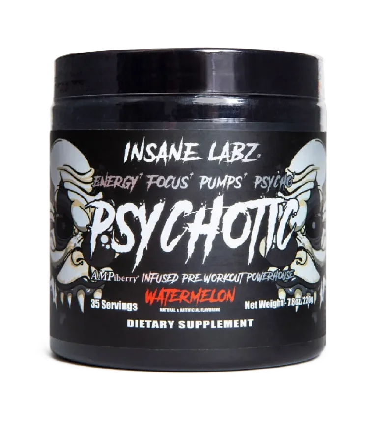 Insane Labz Psychotic Black Pre Entreno 35 Servicios sandia