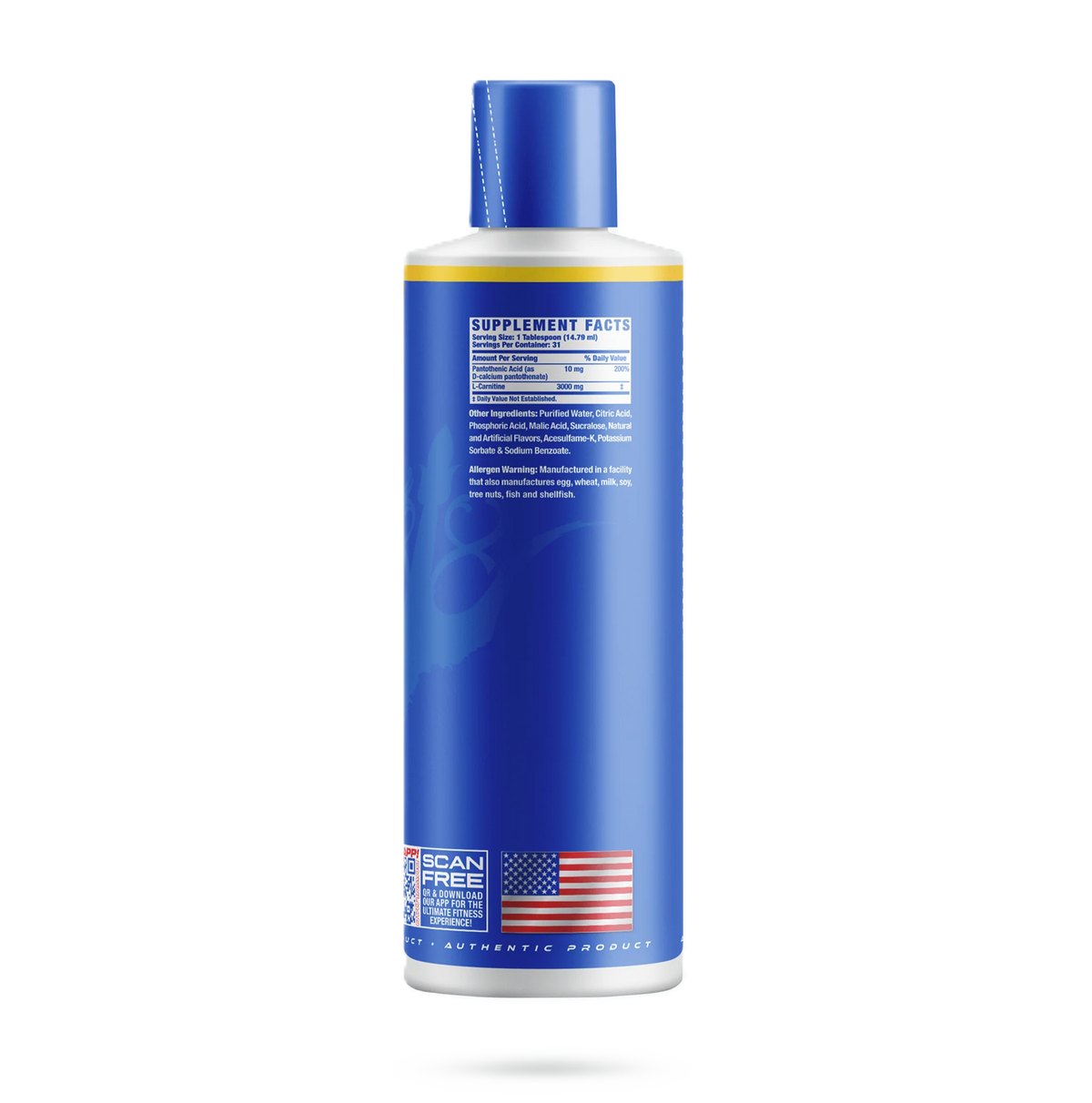 Ronnie Coleman Carnitina Xs 3000 Liquida 31 Servicios informacion nutriciona