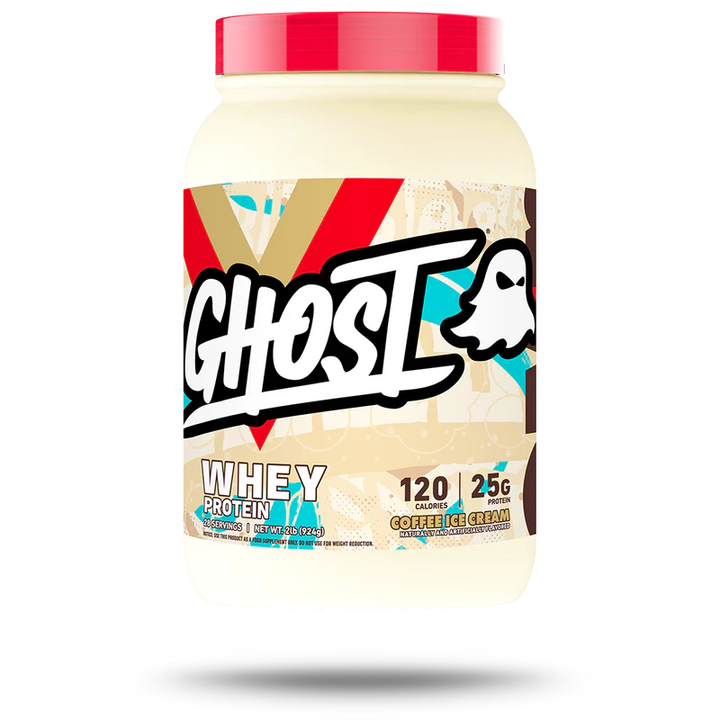 Proteina Ghost Whey 2Lbs 26 Servicios Finaflex Beta Alanina 150 Servicios coffee ice cream