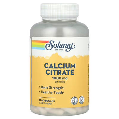 Solaray Citrato de Calcio 1000mg 120 Capsulas Vegetales
