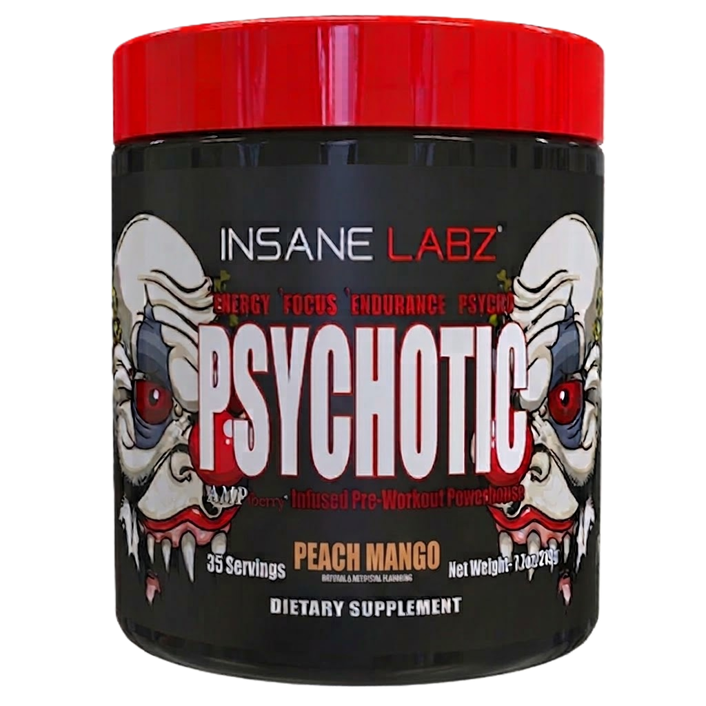 Insane Labz Psychotic Blend Pre Entreno 35 Servicios peach mango