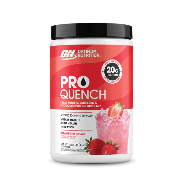 Optimum Nutrition Pro Quench 1.14 Lbs 20 Serv. Proteina, Colageno y Electrolitos