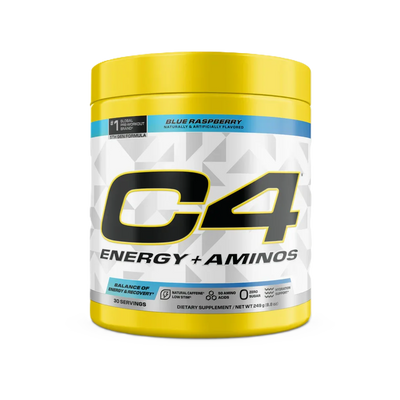 Cellucor C4 Energy + Aminos 30 servicios Blue Raspberry Portada
