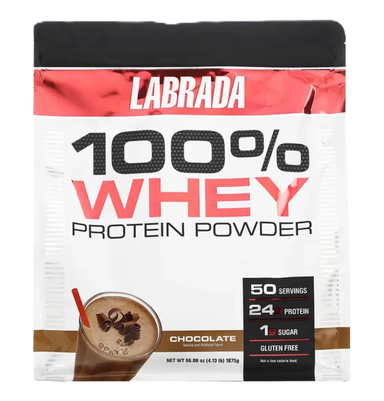 Labrada Proteina 100% Whey 4 Libras 50 Servicios chocolate