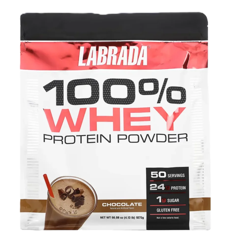 Labrada Proteina 100% Whey 4 Libras 50 Servicios chocolate