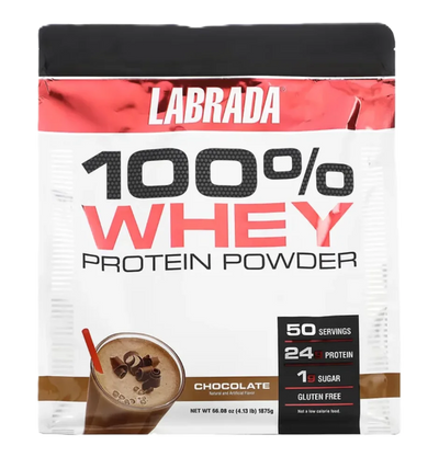 Labrada Proteina 100% Whey 4 Libras 50 Servicios chocolate