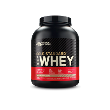 Optimum Nutrition Proteina Gold Standard 100% Whey 5 libras Mocha Capuchino