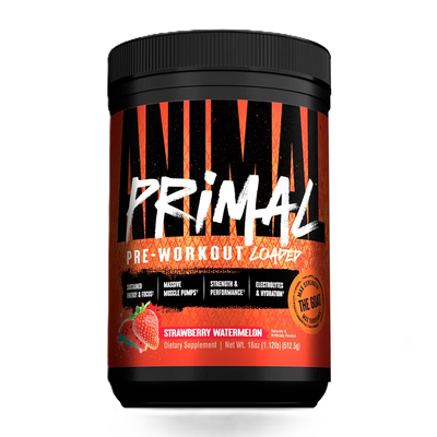 Universal Animal Primal Powder Pre Entreno 25 Servicios FRESA SANDIA