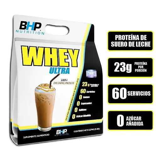 BHP Nutrition Proteina Whey Ultra 5Lbs caramelo machiato