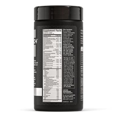 Muscletech Platinum Multivitamin 90 tabletas Informacion Nutricional