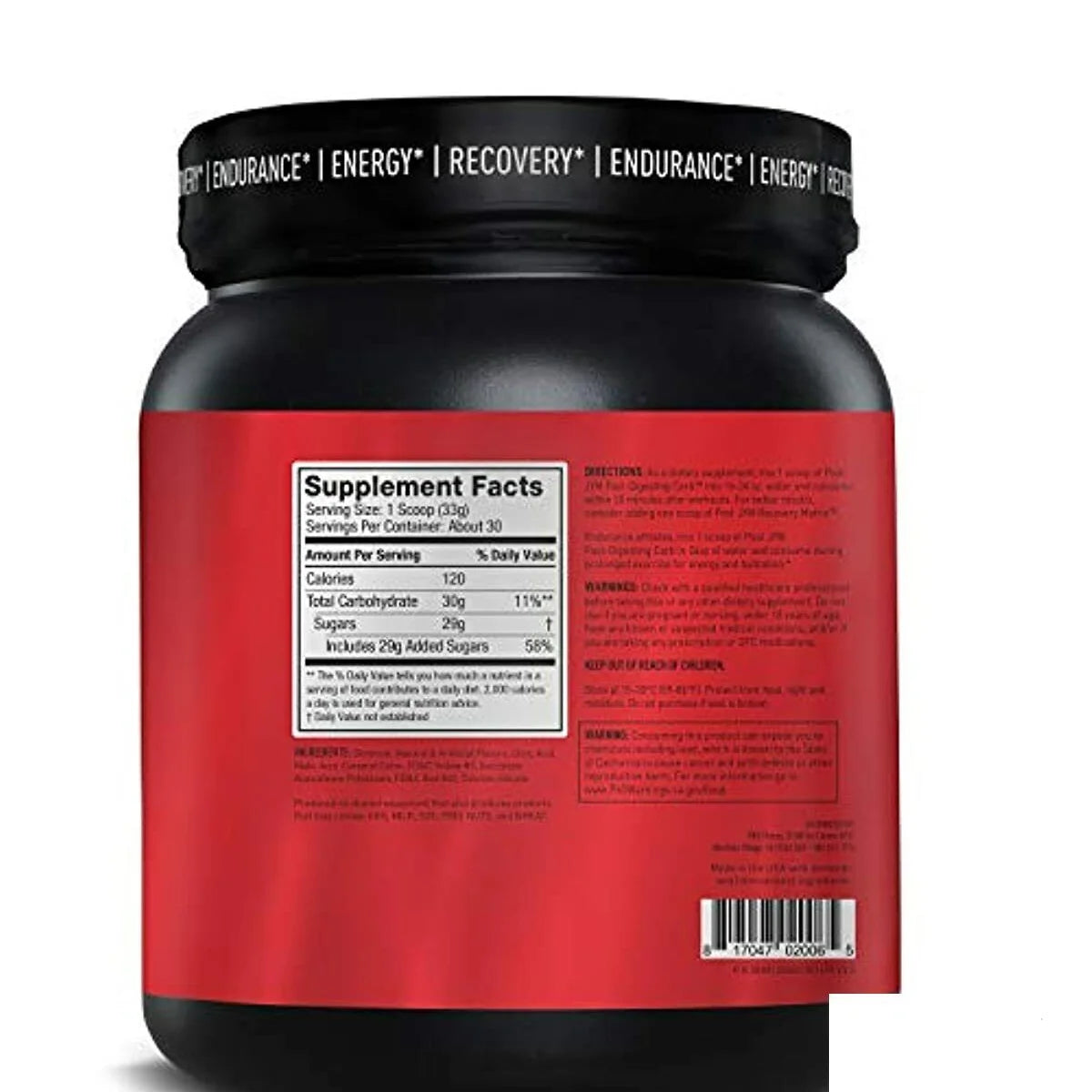 Post Jym Fast-digesting Carb 30 Servicios informacion nutricional