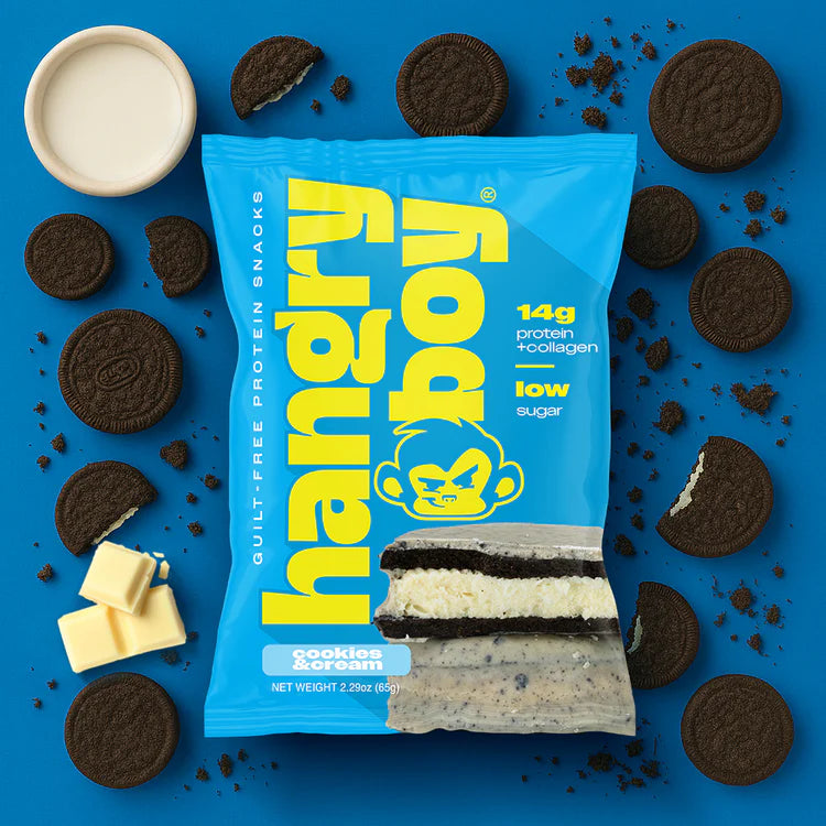 Hangryboy Protein Cookie 12 Pack Cookies and Cream Portada 2