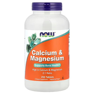 Now Foods Calcium & Magnesium 250 Tabletas