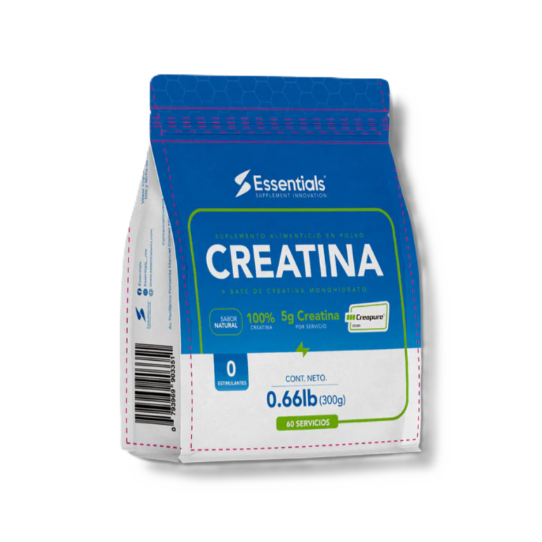 Essentials Creatina Sello Creapure 300 Gr 60 Servicios