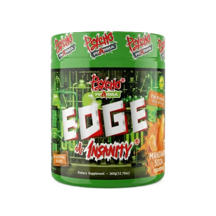 Psycho Pharma Edge Of Insanity Pre Entreno 25/50 Servicios Mandarine Soda