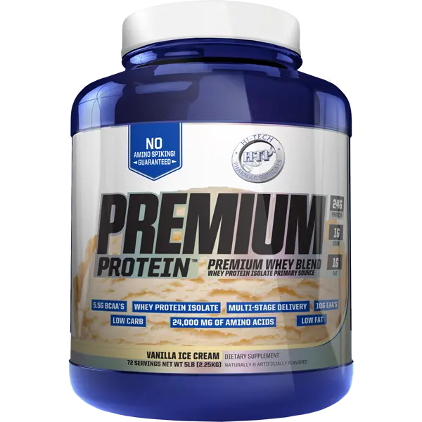 Hi Tech Premium Protein 5 Lbs 72 Servicios Vainilla Ice Cream