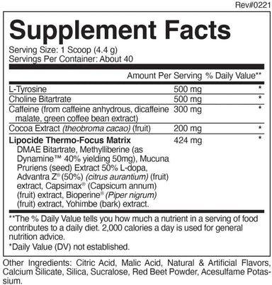 Evogen Lipocide IR 30 Servicios informacion nutricional