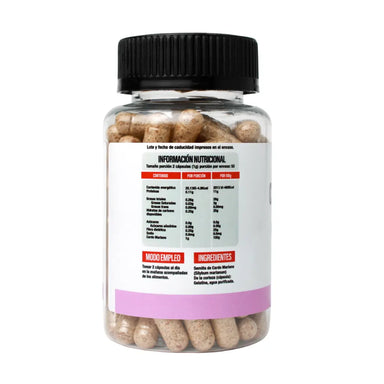 Superlabs Nutrition Cardo Mariano 500mg 100 capsulas informacion nutricional