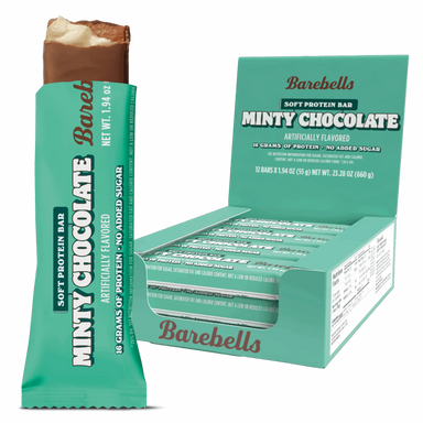 Barebells Barras de Proteina Blandas 12 Piezas Minty Chocolate Portada
