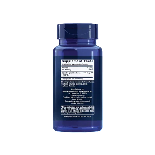 Life Extension DHEA 100mg 60 Veg Capsulas Informacion nutricional