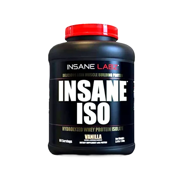 Insane Labz Insane Iso Proteina 60 servicios / 4.3lb / 2kg vainilla