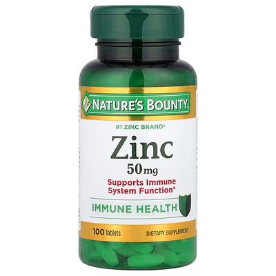 Nature's Bounty Zinc 50mg 100 tabletas
