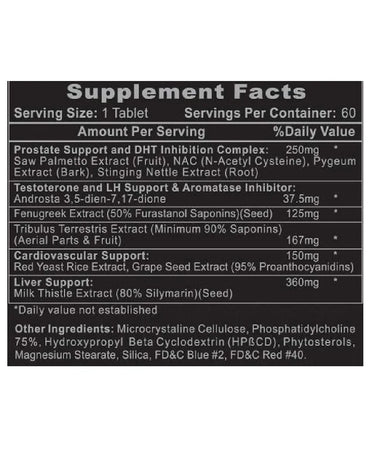 Hi-Tech Arimiplex 60 Capsulas informacion nutricional