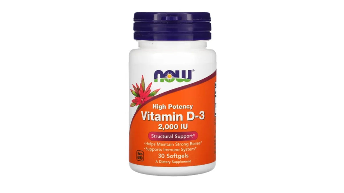 Now Foods Vitamina D-3 2000 IU 30 Softgels