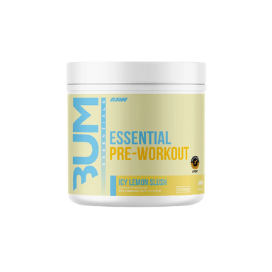 Raw Nutrition Bum Essentials Pre Entreno 30 Servicios Icy lemon slush