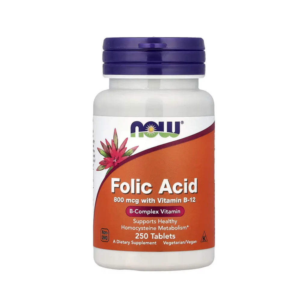 Now Foods Ácido Fólico 800 Mcg 250 Tabletas