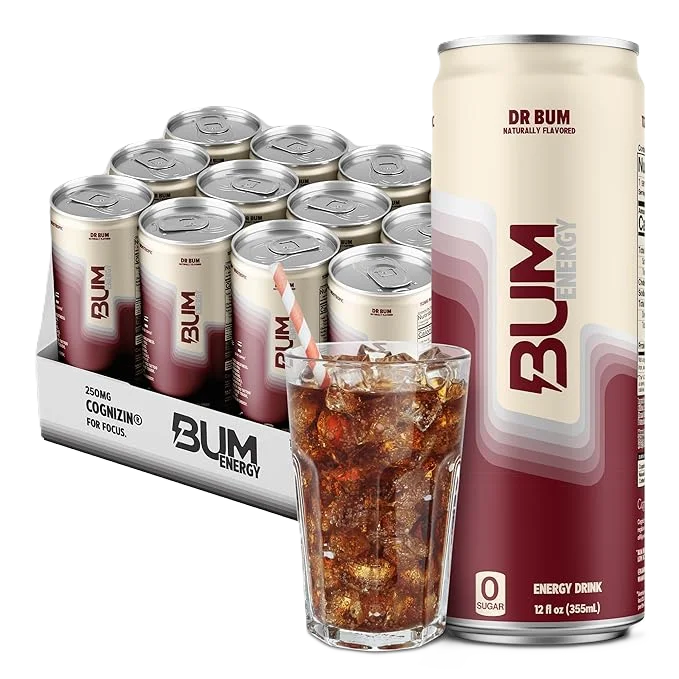 Raw Nutrition Bum Energy Drink 12 Pack Dr Bum