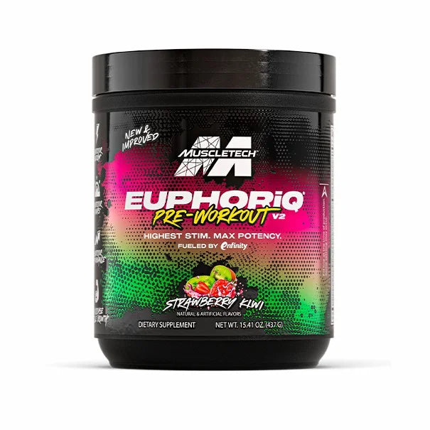 Muscletech Euphoriq Pre-Workout V2 20 Servicios strawberry kiwi