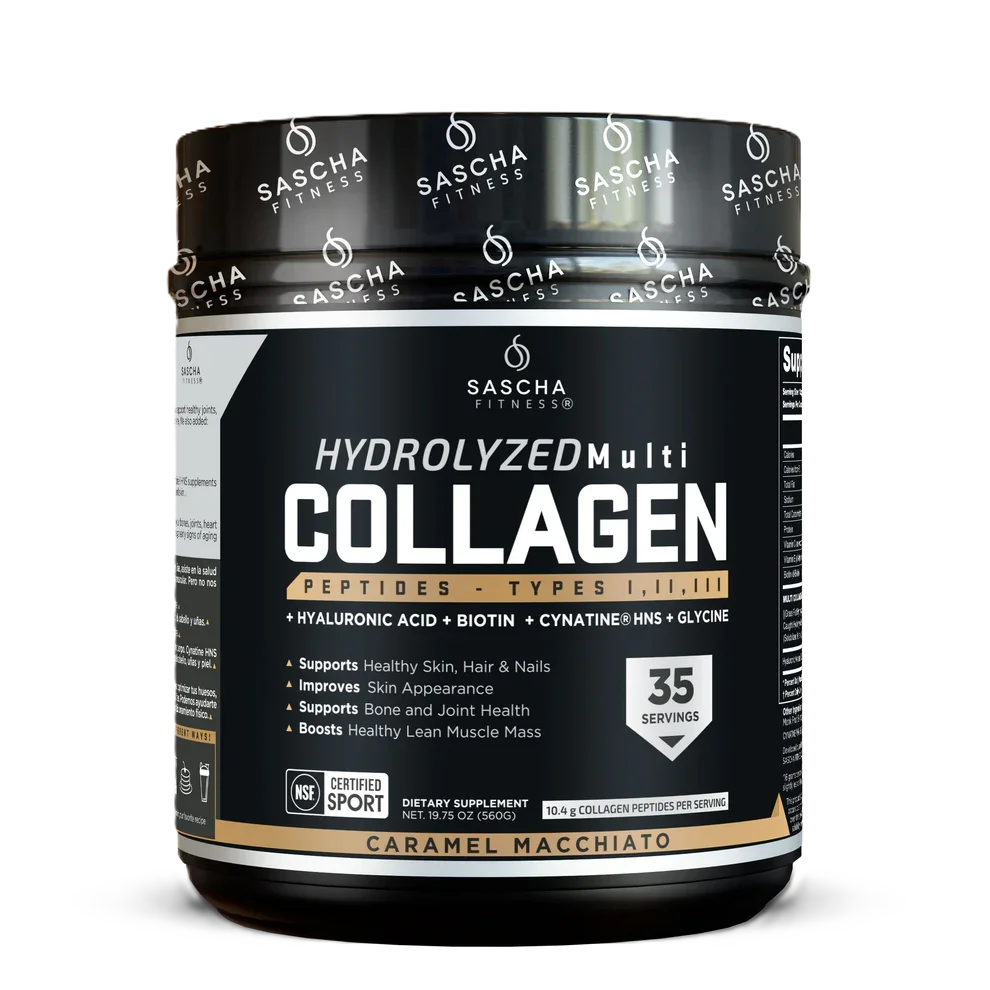 Sascha Fitness Colageno Hidrolizado 35 Servicios caramel macchiato