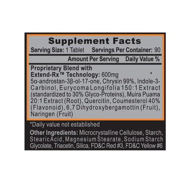 Hi Tech Estrogenex 2nd Generation 90 Capsulas informacion nutricional