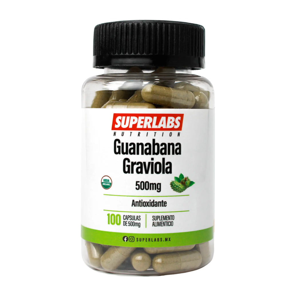 Superlabs Nutrition Guanabana Graviola 500 mg 100 Capsulas