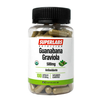 Superlabs Nutrition Guanabana Graviola 500 mg 100 Capsulas
