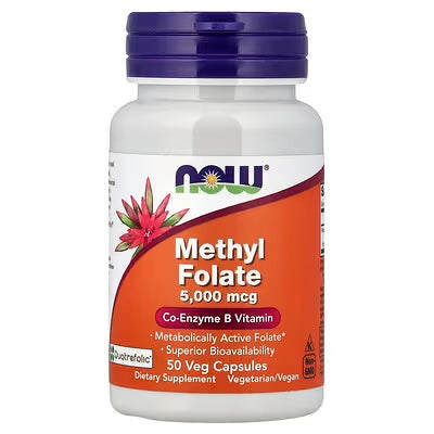 Now Foods Methyl Folate 5000 MCG 50 Veg Cap