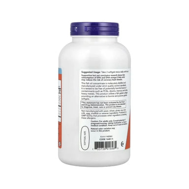 Now Foods Aceite De Pescado Con Omega-3, 1000 Mg, 200 Cápsulas Portada 2