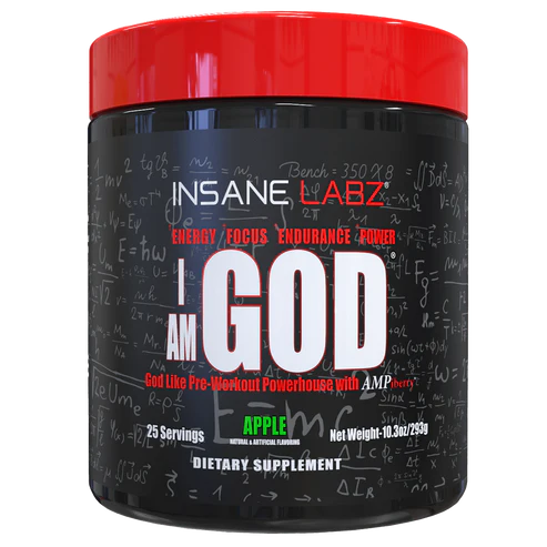 Insane Labz I Am God Pre Entreno 25 Servicios Manzana