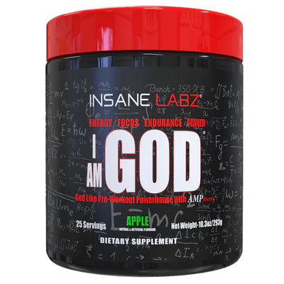 Insane Labz I Am God Pre Entreno 25 Servicios Manzana