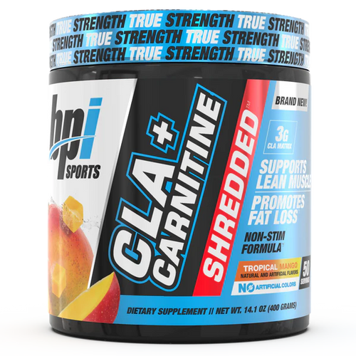 BPI Sports Cla + Carnitina Shredded 50 Servicios tropical mango