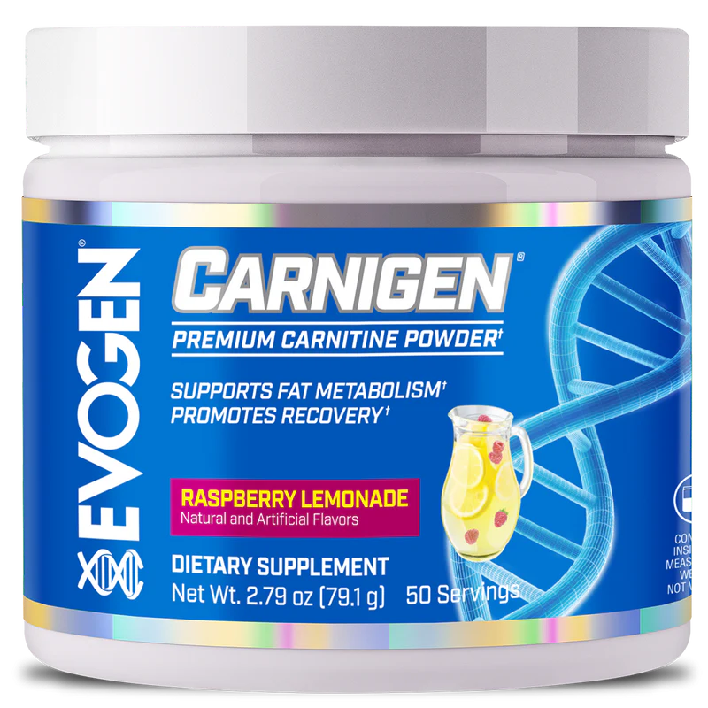 Evogen Carnigen Carnitina en Polvo 50 servicios raspberry lemonade
