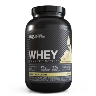 Optimum Nutrition Proteina Whey Gourmet 900gr 24 Servicios Vainilla Ice Cream