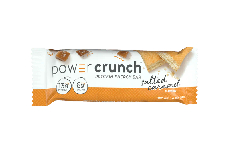 Power Crunch Barras de Proteina 12 Pack caramelo salado