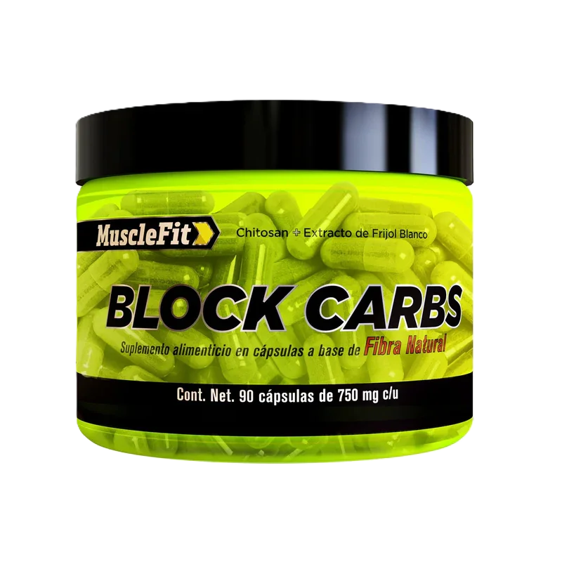 Musclefit Block Carbs Blockeador de Carbohidratos y Grasas 90 Caps