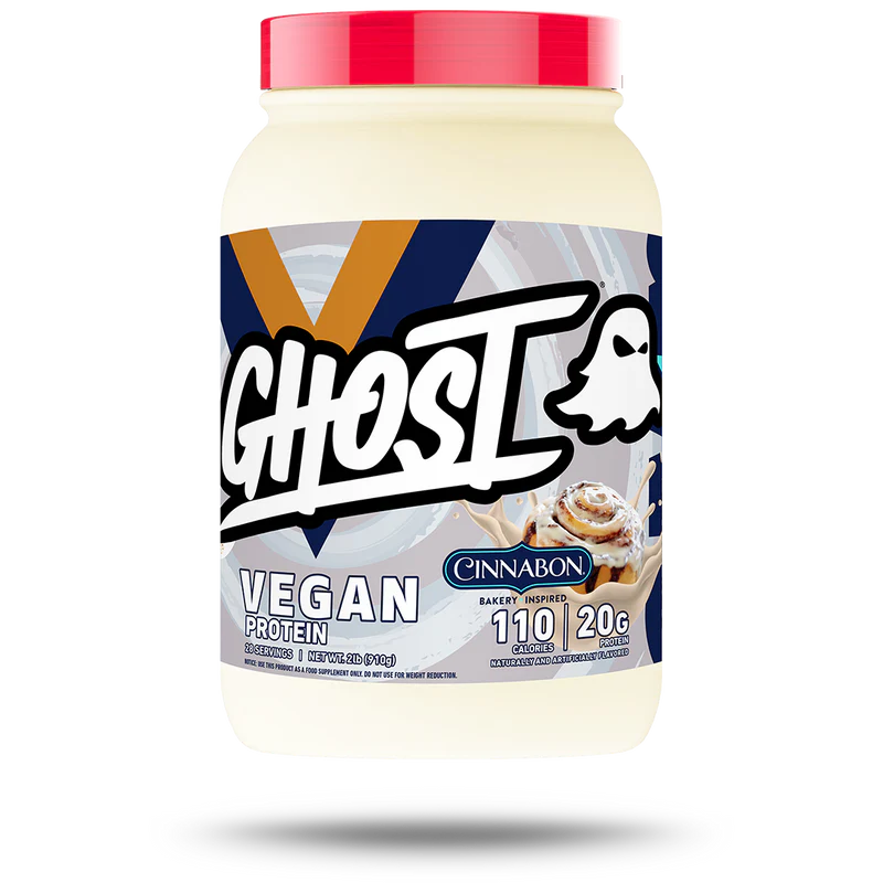 Proteina Ghost Vegan 2 Lbs 28 Servicios Sabor Cinnabon